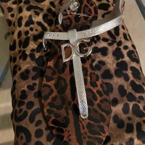 Dolce and Gabbana Flat Logo Sandals